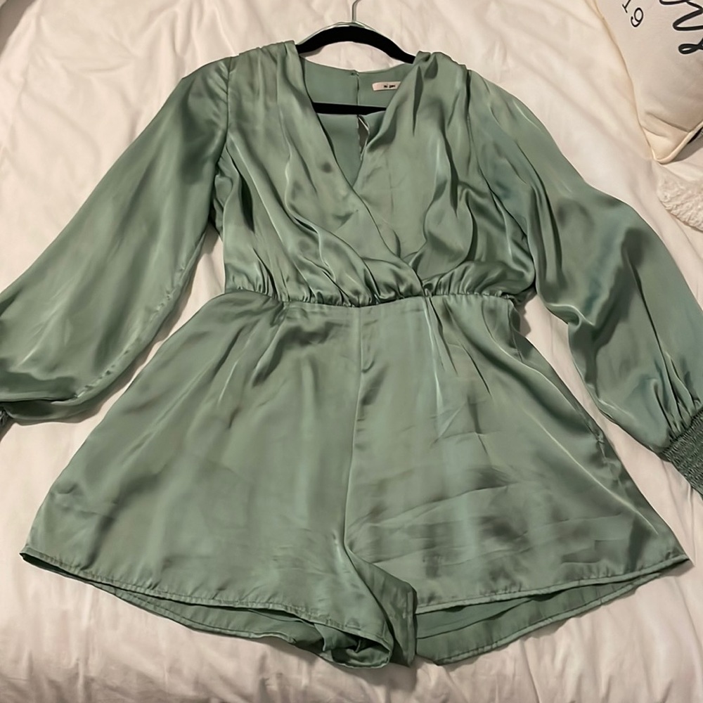 Francesca’s Satin Romper